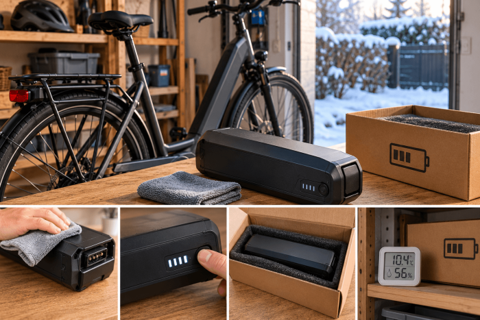 Fietsaccu veilig opslaan voor de winter
