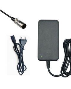 Universele lader 24V 2A 3 polige XLR laadplug (29.4V output)