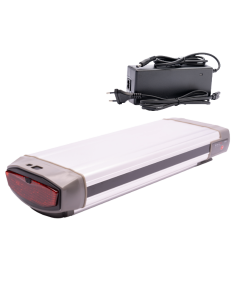 Stella compatible fietsaccu Type 2 36V 13Ah (468Wh) incl. nieuwe lader (zilver)